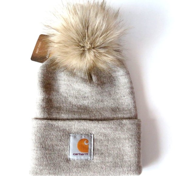 Carhartt Beanie Handmade in USA Pom - Picture 1 of 7